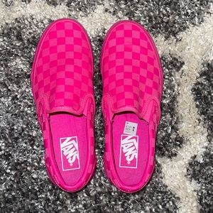 Neon pink Vans shoes